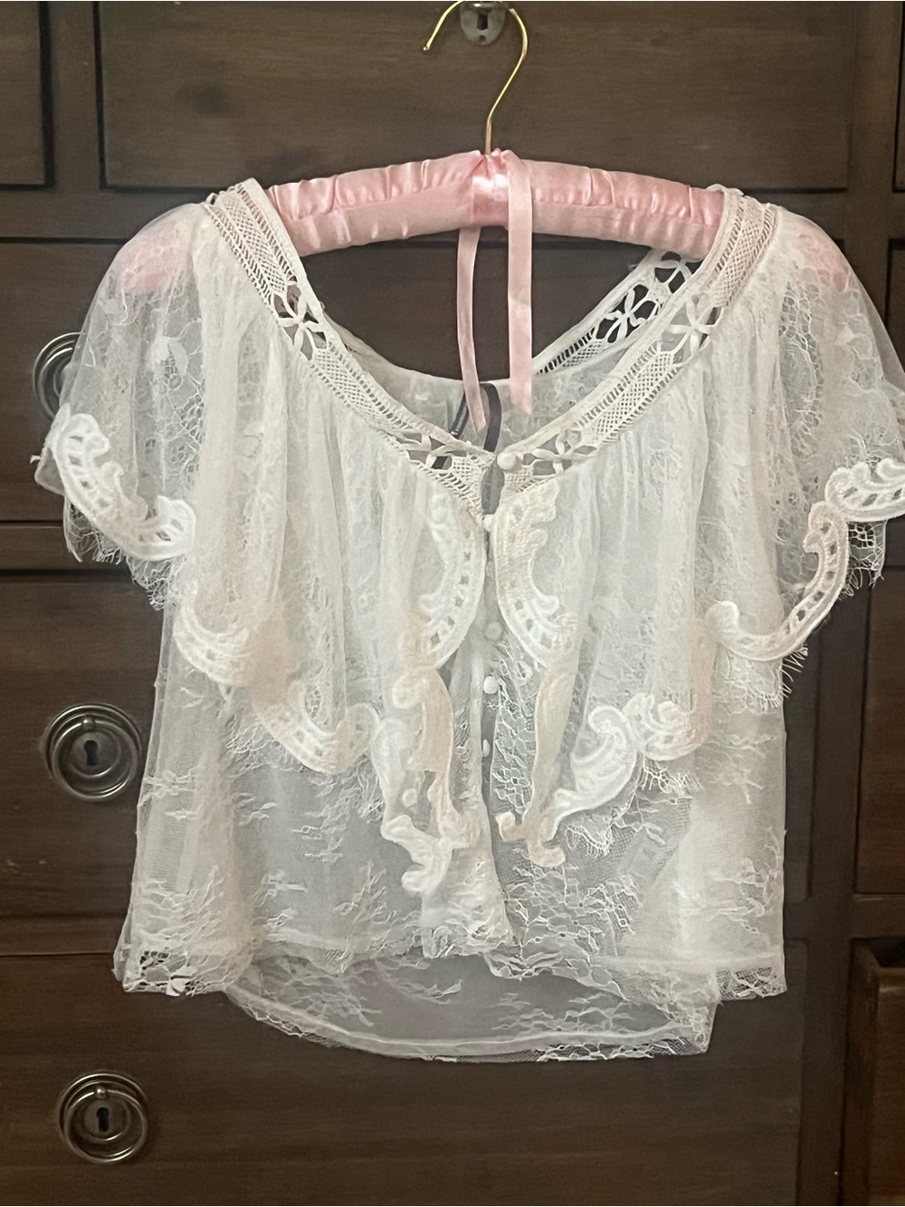 Anthropologie Lace Top Blouse
